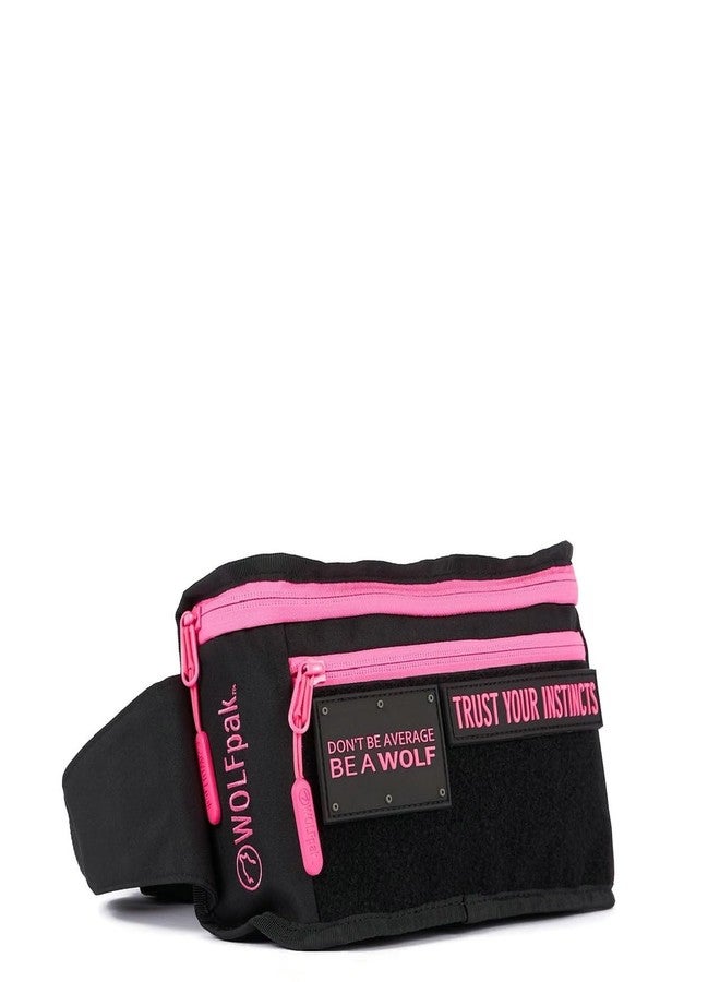 WOLFpak Tactical Fanny Pack-Chest Pack (Black Neon Pink) - Image 1